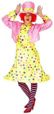 Produktbild von Clown Frau Kostüm , Größe:XXXL