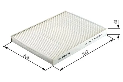 Produktbild von Bosch Filter, Innenraumluft  1 987 432 195