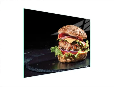 Immagine prodotto di Tagliere in vetro 40x30 per hamburger