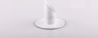 Produktbild von Kerzenleuchter Ø für Kerzen 3 cm Eisen, silber weiß, rund
