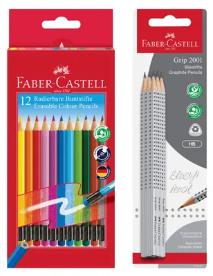 Produktbild von Faber-Castell 205029 - School Set mit 6 Bleistifte Grip 2001, Härtegrad HB und B