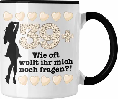 Produktbild von Trendation - 40. Geburtstag Frauen Tasse Geschenk Geschenkidee 40er Geburtstag Spruch Perfektion Mama Mutter (Schwarz)