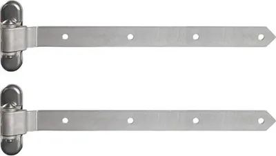 Produktbild von Locinox 450 mm Scharnier für Tore und Pforten mit 3D-Verstellung, 100 % Edelstahl (Tragfähigkeit bis 450 kg) (2 Stück) (3DW-450-HDG)