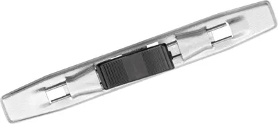 Produktbild von VELOFLEX Niederhalter mit Plastiktippklemme für Ordner - 80 mm - Metall - silber - 50 Stück