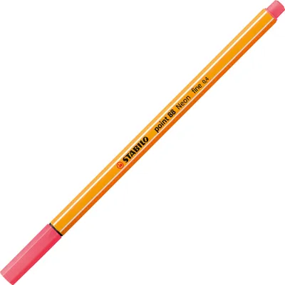 Produktbild von Fineliner - STABILO point 88 - Einzelstift - Neonfarbe, leuchtfarbenrot