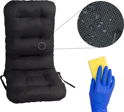 Obrázek produktu pro Polštáře na židle Bjird Polštáře na zahradní nábytek - Basia - 123 x 48 x 7 cm - černá