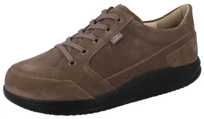 Produktbild von FINN COMFORT FINNAMIC Huaraz Herren Schnürhalbschuhe mit Reißverschluss braun Velourleder - Größe: UK 10