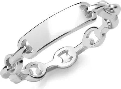 Produktbild von Moderner 925 Sterling Silber (Rhodiniert) Damen - Ring, 53 (16.9); TRS33230RSM