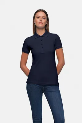 Immagine prodotto di HAKRO® 10008602334324 HAKRO® Damen Polo Shirt CLASSIC 110 blau Größe 2XL