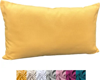 Produktbild von heimtexland ® Deko Kissenhülle Baumwolle Kissen Bezug Natur Dekokissen Typ849 Gelb 30x50 cm