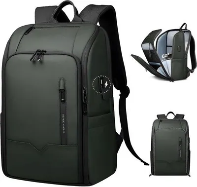 Produktbild von CarryQuest® - Rucksack - wasserabweisend - Laptopfach - 45 cm - grün