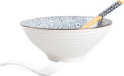 Produktbild von HOMLA SALADO Blumen-Ramen-Set mit braunem Rand 21 cm