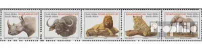 Produktbild von Briefmarken Südafrika 1996 Mi 993A-997A Fünferstreifen (kompl.Ausg.) FDC Freimarken: Wildtiere