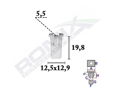 Produktbild von 10x ROMIX C70339 Clip Zier- / Schutzleiste