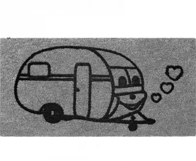 Produktbild von ARISOL Fußabstreifer Derby Flock Caravan 50 x 25 cm Polypropylen grau 200.25.55