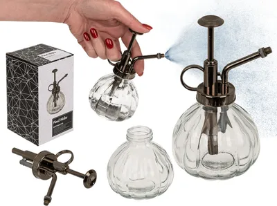 Produktbild von OOTB Anthrazitfarbene Glas-Sprühflasche für Pflanzen
