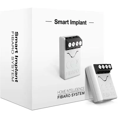 A product box with a smart implant device shown on it and next to it.
