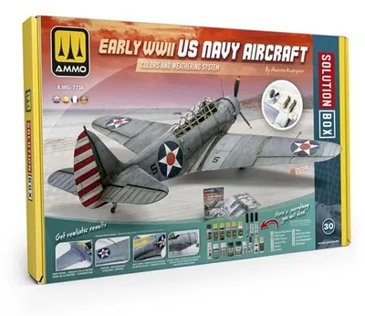 Imagen del producto de Caja de soluciones para aviones de la Marina de los Estados Unidos de principios de la Segunda Guerra Mundial, marca MIG AMIG, modelo AMIG7734