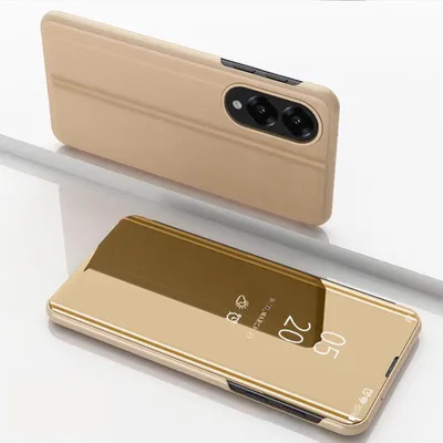 Obrázok produktu pre Pre Samsung Galaxy S25 Edge 5G View Mirror Mobilný telefón Smart Cover Wake UP Function Case Gold
