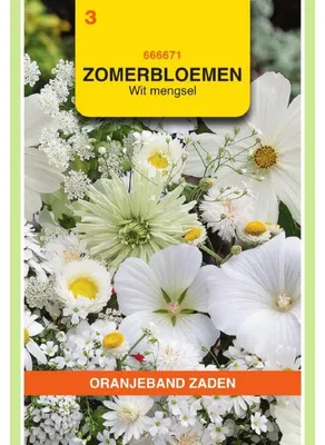 Imagen del producto de Oranjeband, mezcla de flores de verano, color blanco - 1 paquete de semillas
