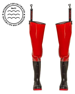 Produktbild von Robuste Watstiefel STRONG WR02, Rot, Größe 47, wasserdicht und reißfest