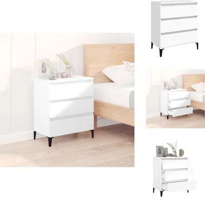 Immagine prodotto di vidaXL Credenza bianca 60x35x70 cm in legno - Credenze