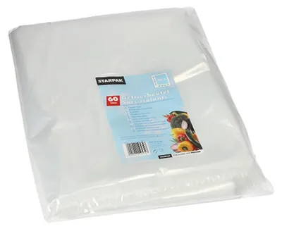 Produktbild von Papstar 19572, 60 l, Transparent, 900 mm, 500 mm, 46,02 g, 50 Stück(e)