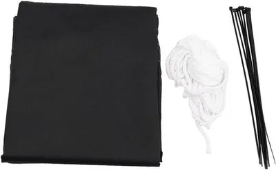 Produktbild von Balkon-Schutzvorhang 09 x 3 m, schwarzes, wetterfestes, UV-schützendes Material.