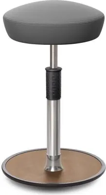 Produktbild von Sitz- Stehhocker Free Tall Hutsitz skai Dynactiv Makari 160 Grau chr. /Natur.