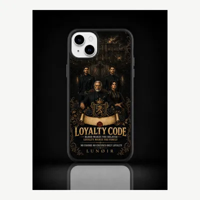 Productafbeelding van iPhone 15 Plus hoesje, telefoonhoesje, beschermhoesje, case met een loyaliteitsmotief – LUNØIR ©