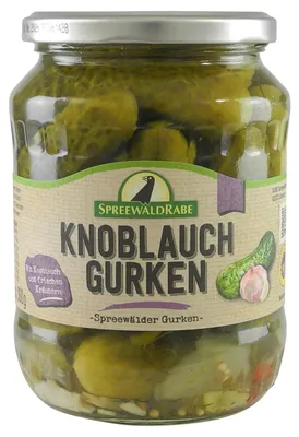 Produktbild von Knoblauchgurken von Spreewald-Rabe (720 ml Glas)