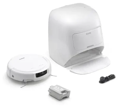 Produktbild von DJI ROMO S (Water Tank Version), Beutellos, Weiß, Rund, Staubbeutel, Ladend, Mop washing, 0,26 l
