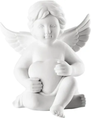 Produktbild von Rosenthal Engel gross Weiss Matt Engel mit Herz 14,5 cm