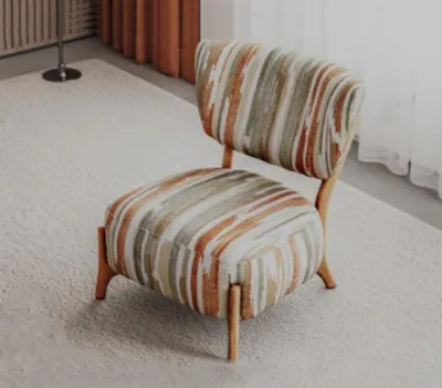 Immagine prodotto di Poltrona tessile 1 posto divano imbottito poltrona multicolore lusso moderno nuovo