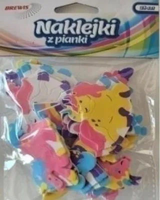 Obrázek produktu pro Jednorožec pěnové samolepky 28ks