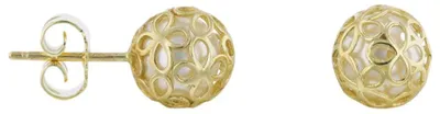 Obrázok produktu pre Luna-Pearls – 311.2108 – Náušnice – Dámske – 18-karátové žlté zlato – Kultivovaná sladkovodná perla 6,5–7 mm