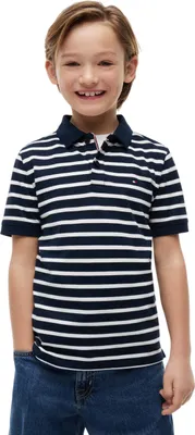 Obrázek produktu pro Pánské polotričko Tommy Hilfiger s krátkým rukávem, vzor vlajky, střih Regular Fit, tmavě modrá (námořnická modř)