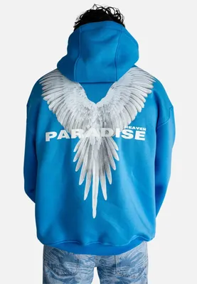 Produktbild von Uni Oversize Paradise fleece Hoodie L Blau