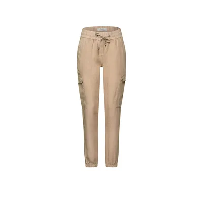 Produktbild von Leinenhose Style Chelsea Cargohose Loose Fit Middle Waist Slim Legs