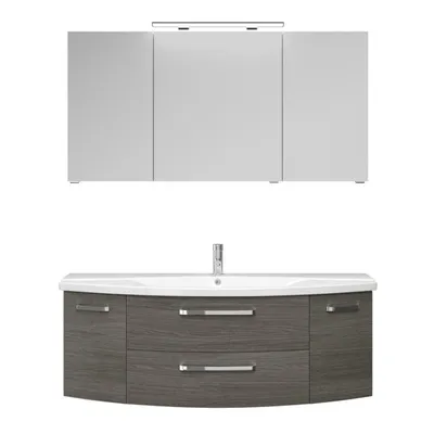 Produktbild von PELIPALSerie 4010 40101400119 Block bestehend aus:Keramik-Waschtisch, Unterschrank, Spiegelschrank mit Leuchte / 144cm