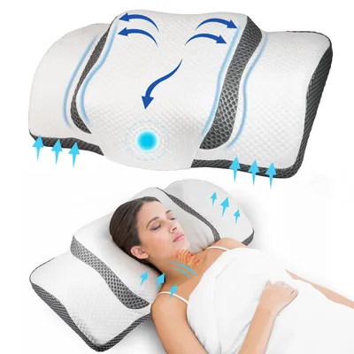 Produktbild von Kopfkissen Nackenstützkissen Orthopädisches, Seitenschläferkissen, Memory Foam