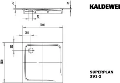 Produktbild von Kaldewei 447048042668 DW SUPERPLAN mit Wannenträger