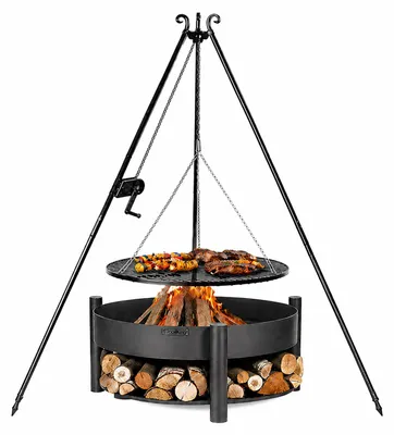 Productafbeelding van CookKing Schwenkgrill Set Montana 4, inclusief vuurschaal, driepoot en grillrooster