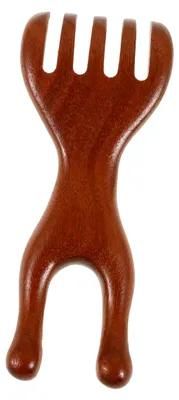 Produktbild von Holzkamm mit breiten Zähnen zur Kopfhautpflege und Haarmassage
