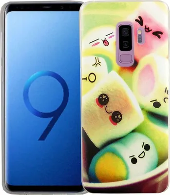 Produktbild von Handy Hülle für Samsung Galaxy S9+ Marshmallows Smartphone Cover Bumper Schale Etuis