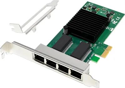 Image de InLine Quad Gigabit Netzwerkkarte 4x RJ45 1 Gb/s PCIe x1 (51127D)