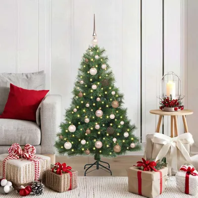 Obrázok produktu pre Maison Exclusive – Umelý vianočný stromček so 150 LED diódami, zelený, 120 cm, PE a PVC