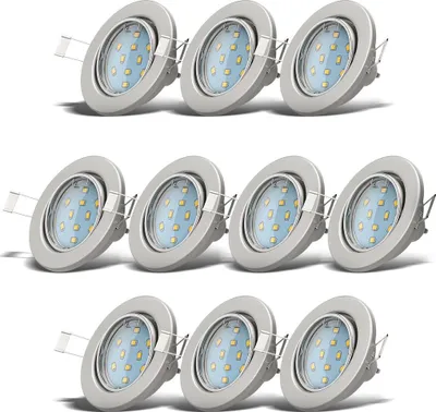 Obrázek produktu pro 6x LED vestavné bodové svítidlo otočné bílé GU10 stropní bodové vestavné svítidlo