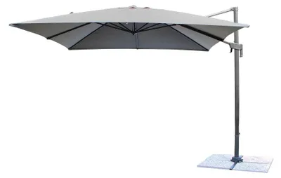 Immagine prodotto di Ombrellone da giardino 3x3 mt con telo in poliestere e palo laterale in alluminio Ercules