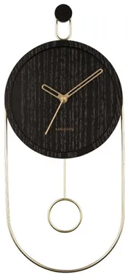 Obrázek produktu pro Nástěnné hodiny se zlatými ručičkami, SWING, Ø 20 cm